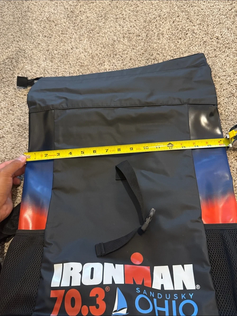 Iron Man 70.3 Participants Ohio Sandusky Black Backpack (NWT)